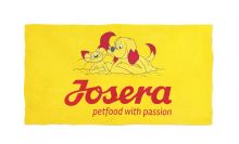 Жовтий рушник Josera Seppl & Paula з принтом собаки й кота